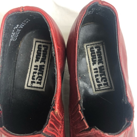 Code Red Genuine Leather booties Sz 5.5 - Picture 3 of 7